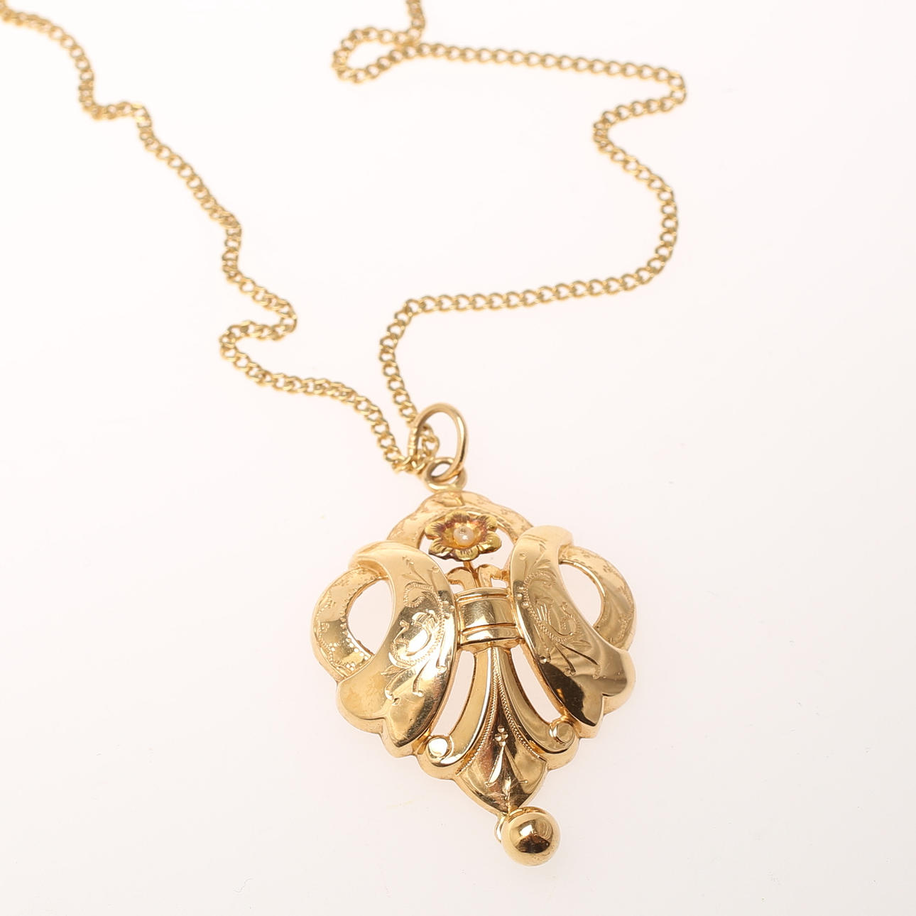 HALSKEDJA med HÄNGE 18k guld.
