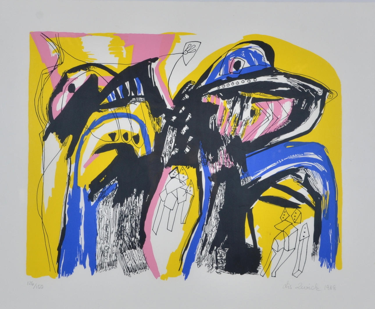 LIS ZWICK. Färglitografi.