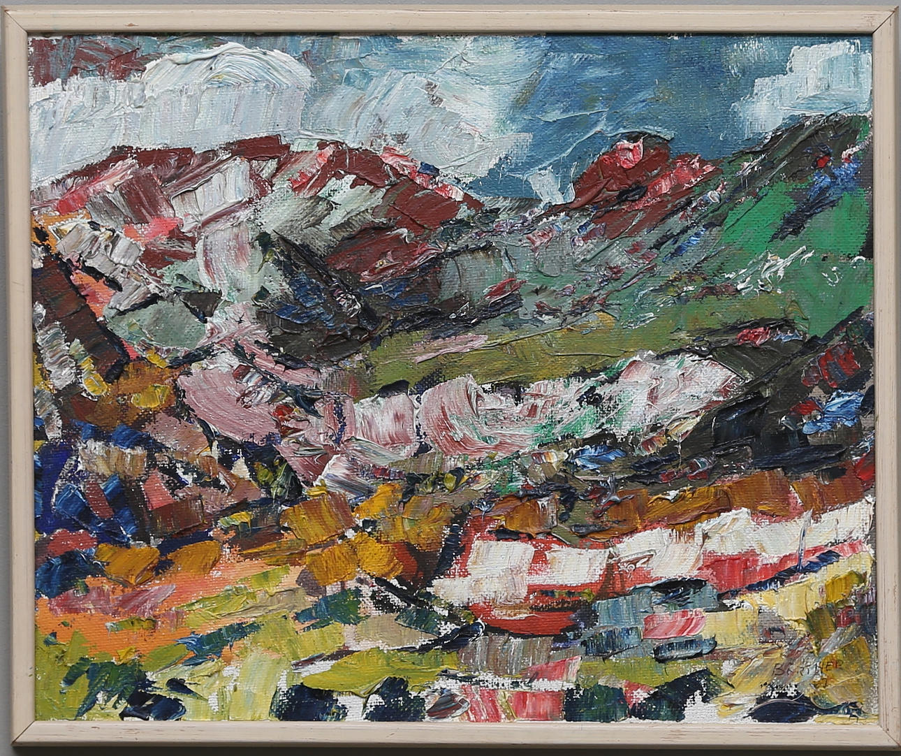 GUSTAF BÖRTNER. Olja på duk. Signerad och daterad 67.