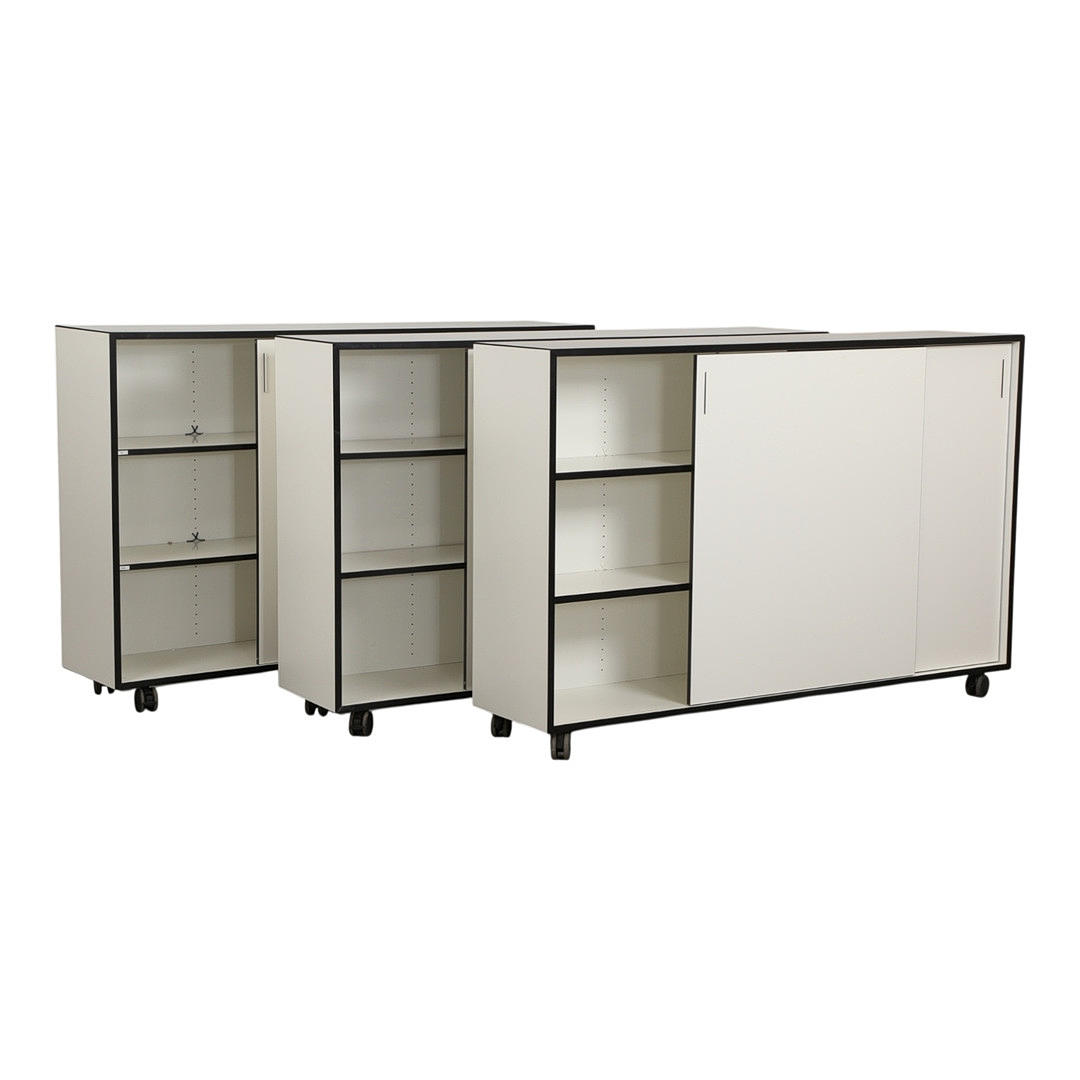 PAUSTIAN. Three cabinets on castors (3).