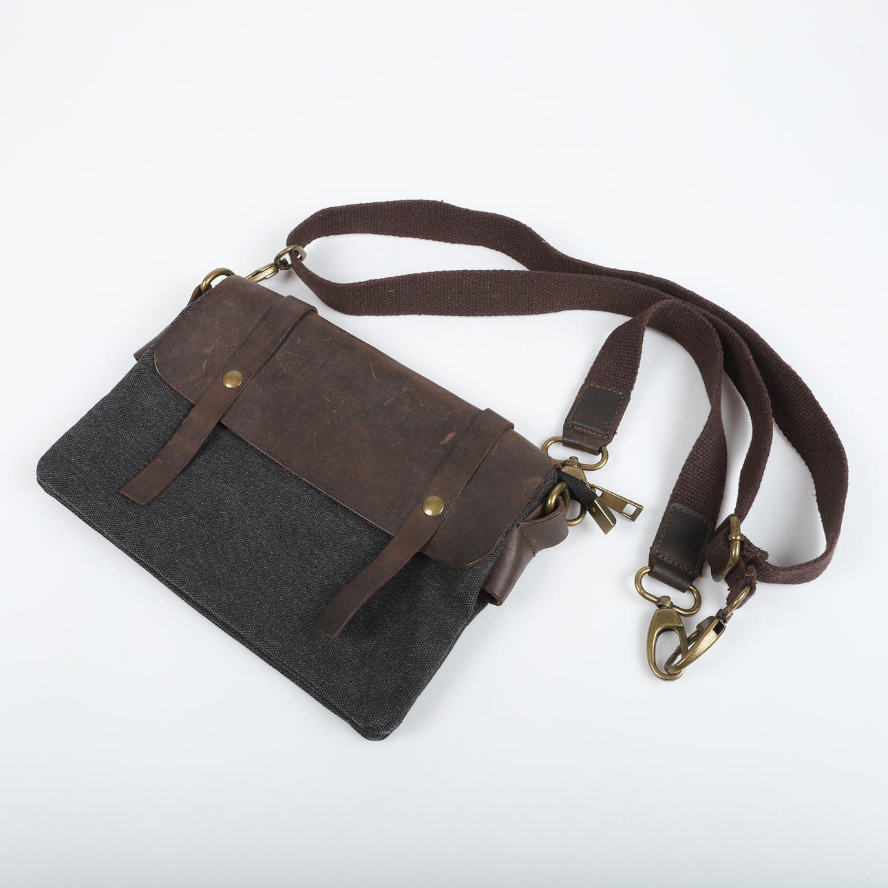HANDBAG, leather/textile, Italy.