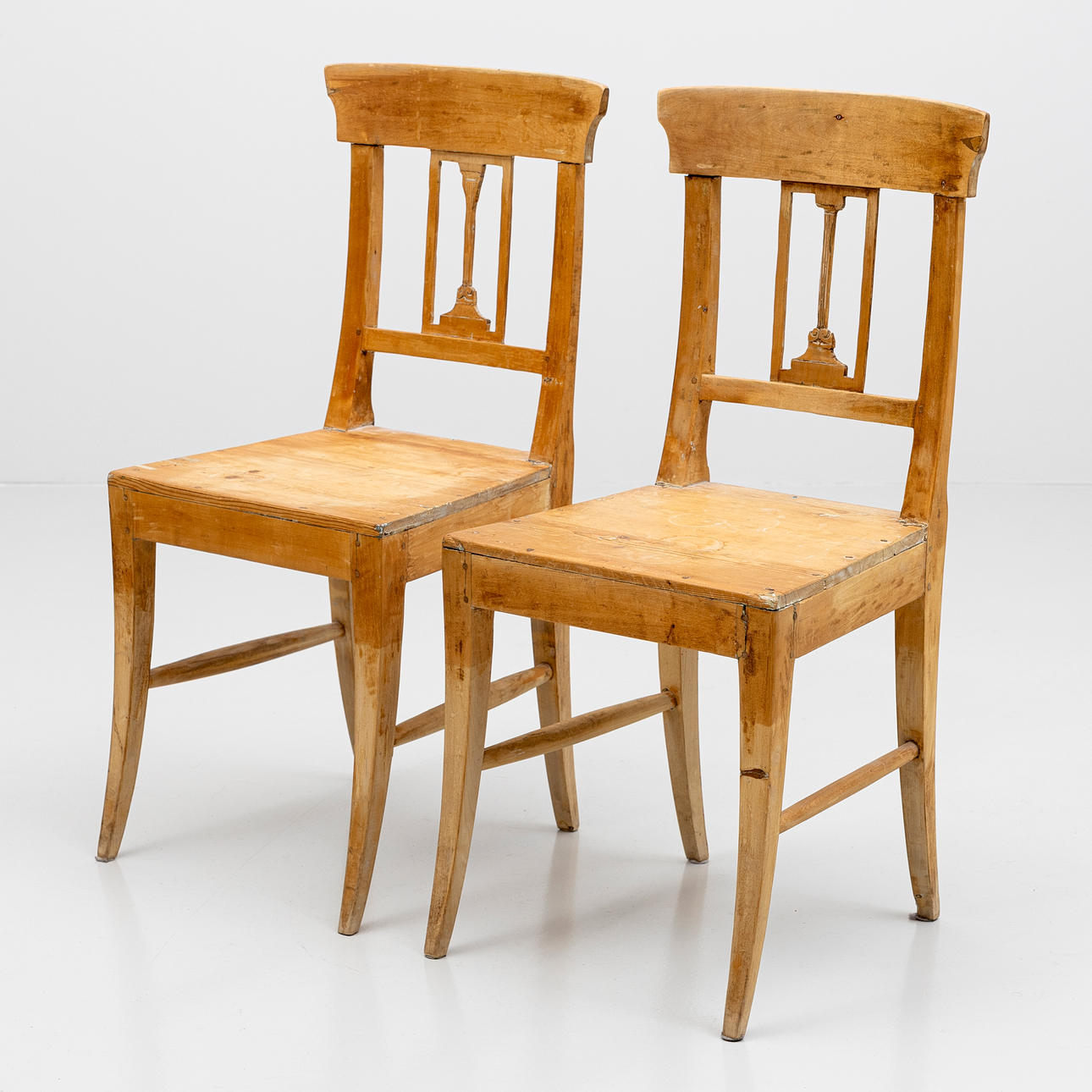 CHAIRS, 2 pcs, 19th century.