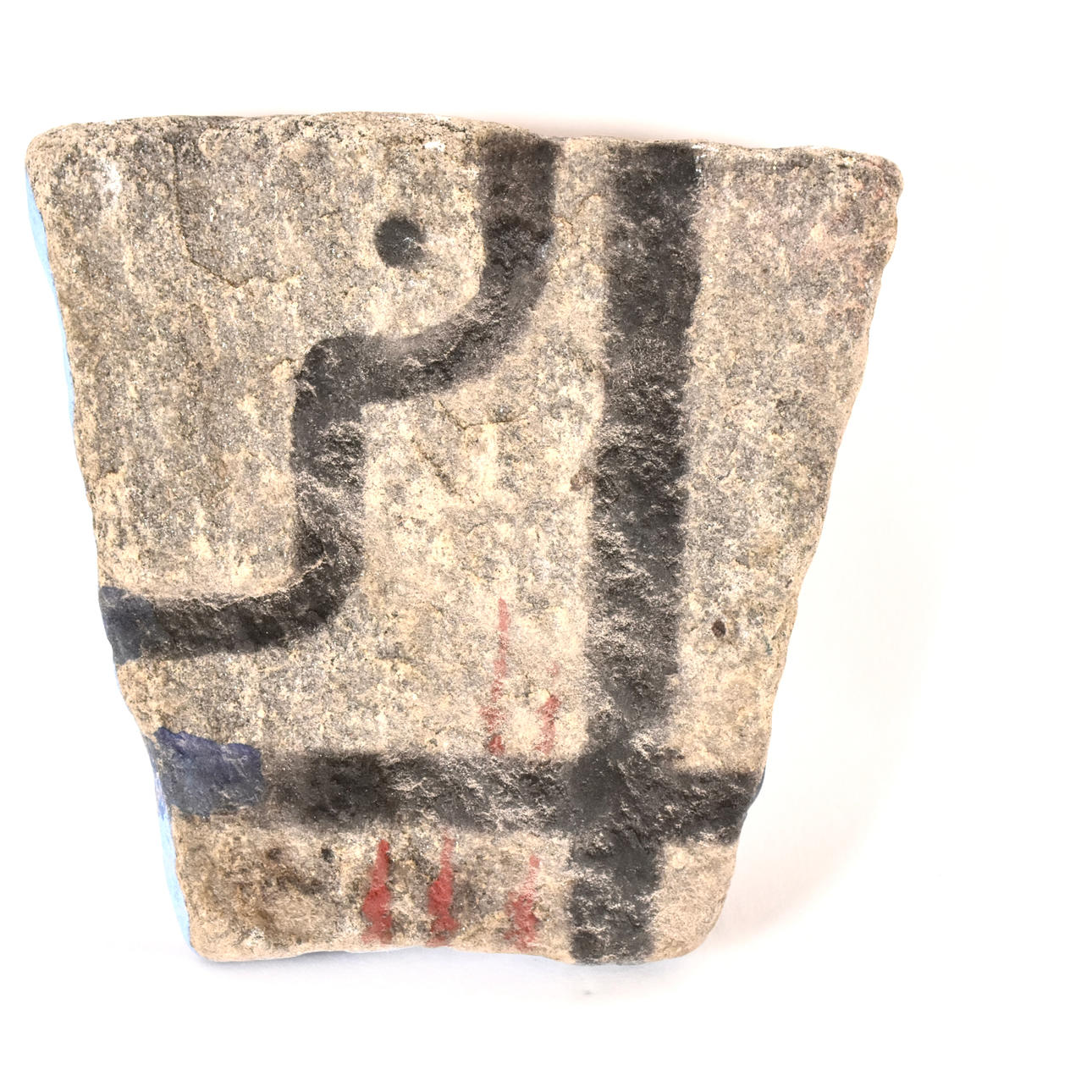 OKÄND KONSTNÄR. possibly Erik Olson, painted stone.