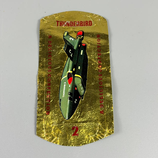THUNDERBIRDS CHOCOLATE BAR WRAPPER, THUNDERBIRD 2.