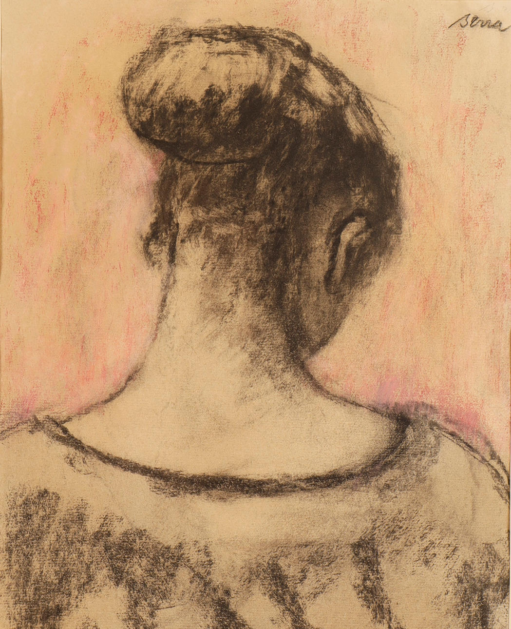 FRANCESC SERRA CASTELLET. Figur sedd bakifrån.