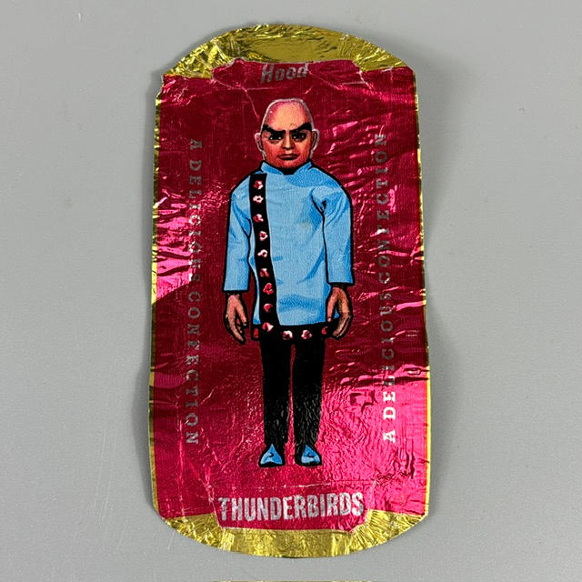 THUNDERBIRDS CHOCOLATE BAR WRAPPER HOOD.