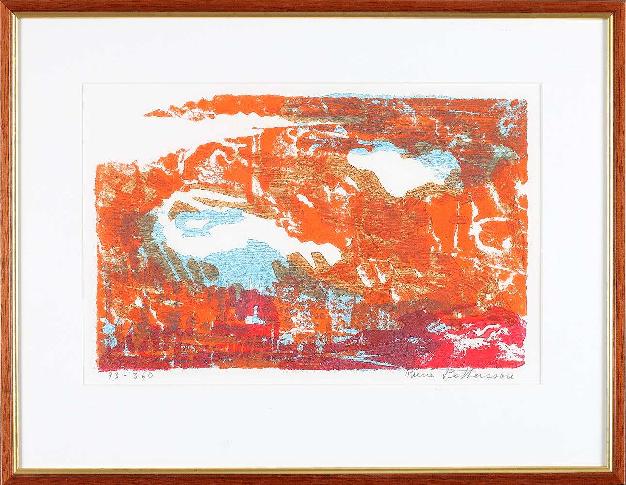 RUNE PETTERSSON. Träsnitt, signerad och numrerad 93/360.