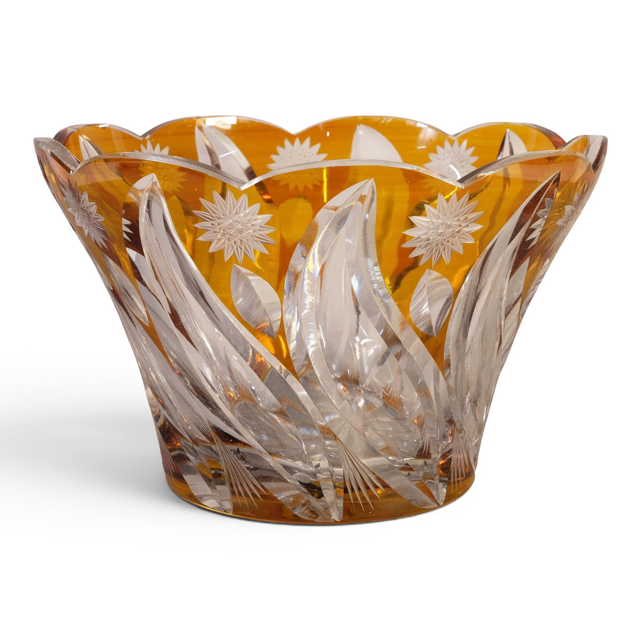 Baccarat crystal centerpiece.