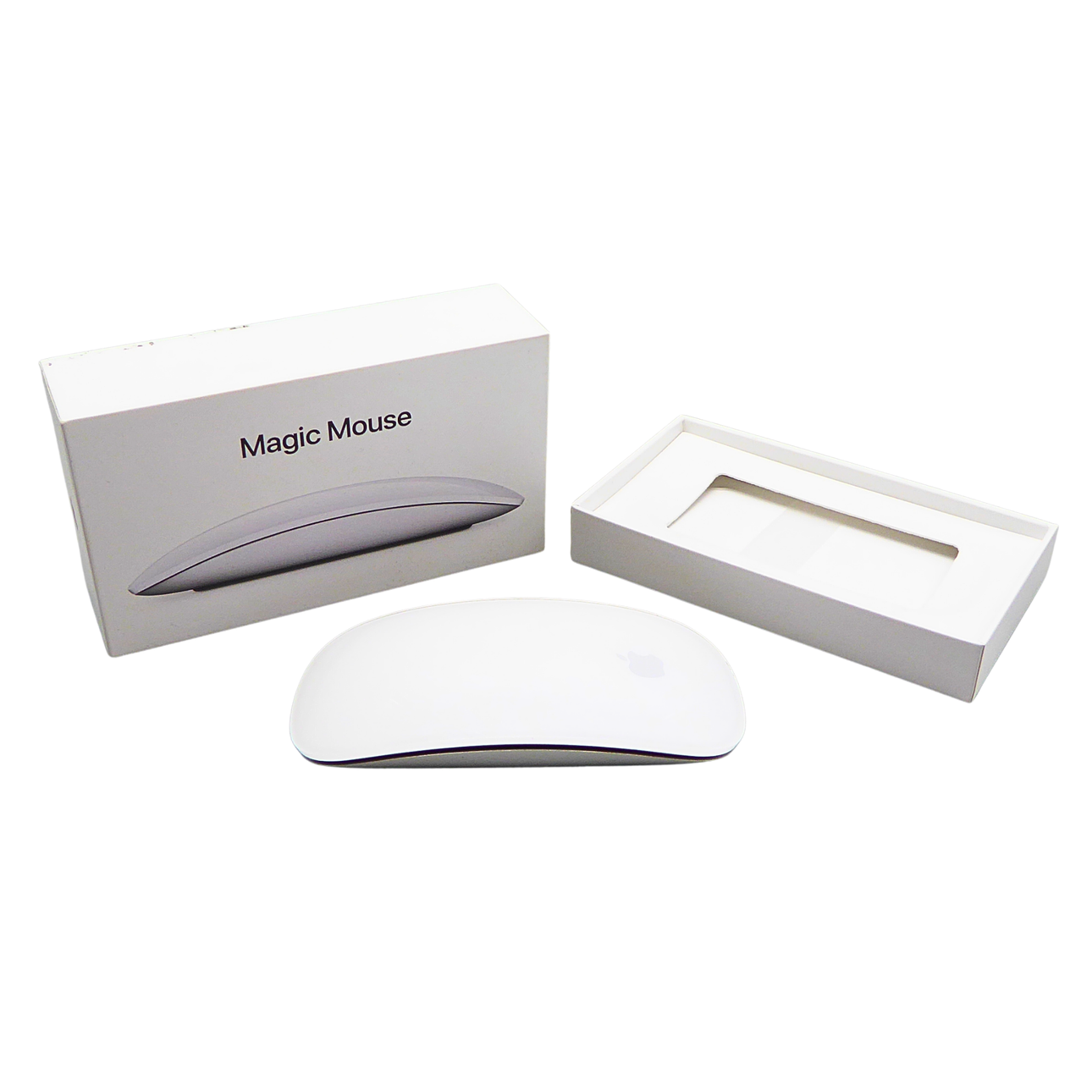 APPLE MAGIC MOUSE (MODEL A1296) WITH ORIGINAL PACKAGING.