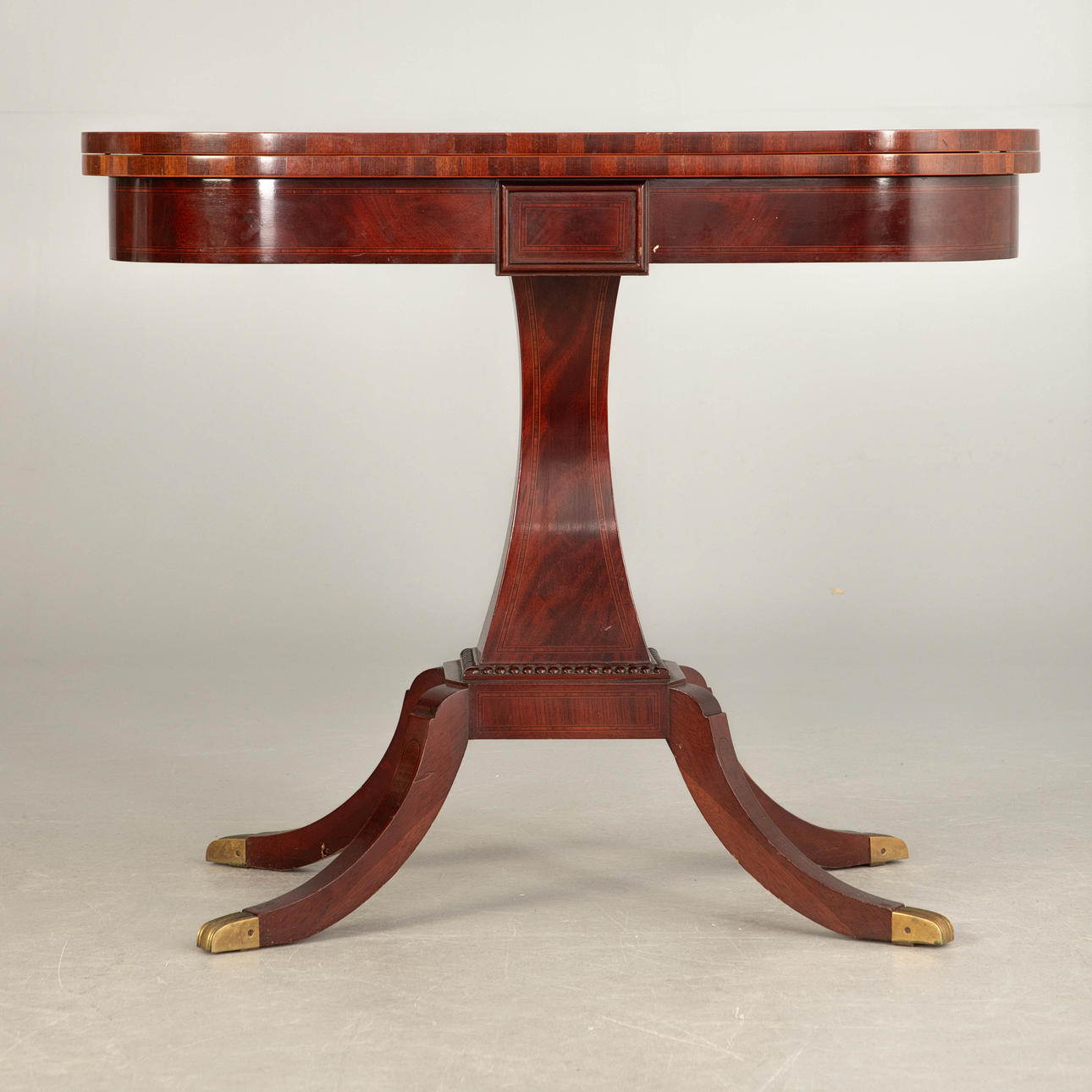Console table/games table in Biedermeier style, 20th century.