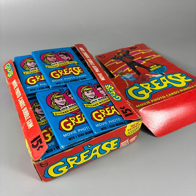 GREASE 1978 TOPPS TRADING CARDS.
