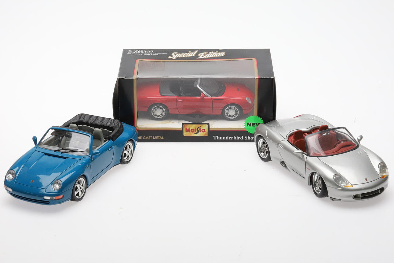 MODEL CARS, Convertible, Burago, Maisto, 3 pcs.
