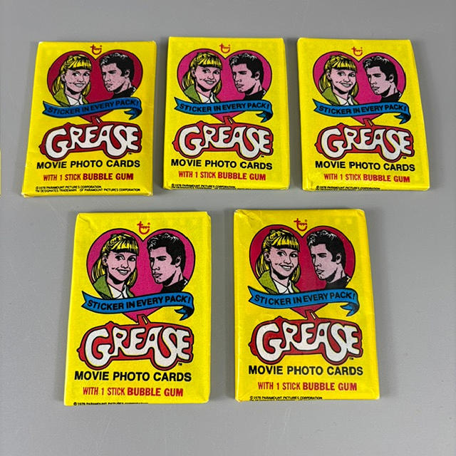 GREASE SERIES 1 TRADING CARDS.