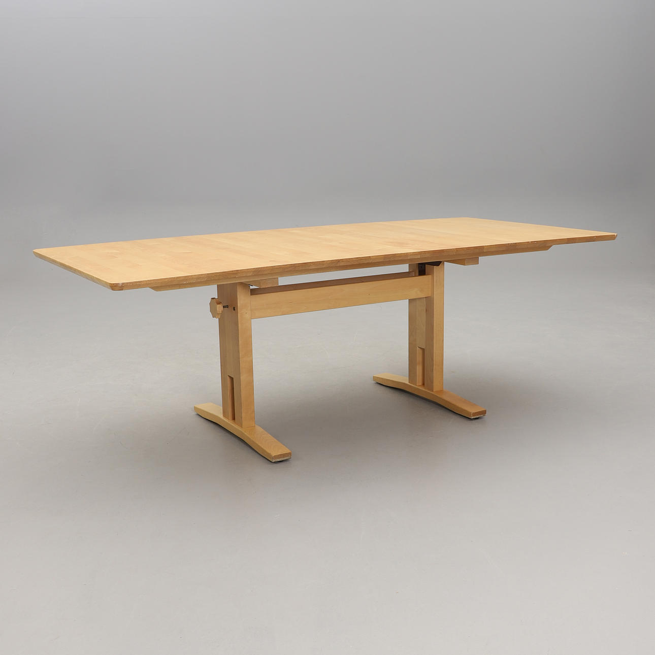 TABLE, "Svanen", solid birch, 2019.