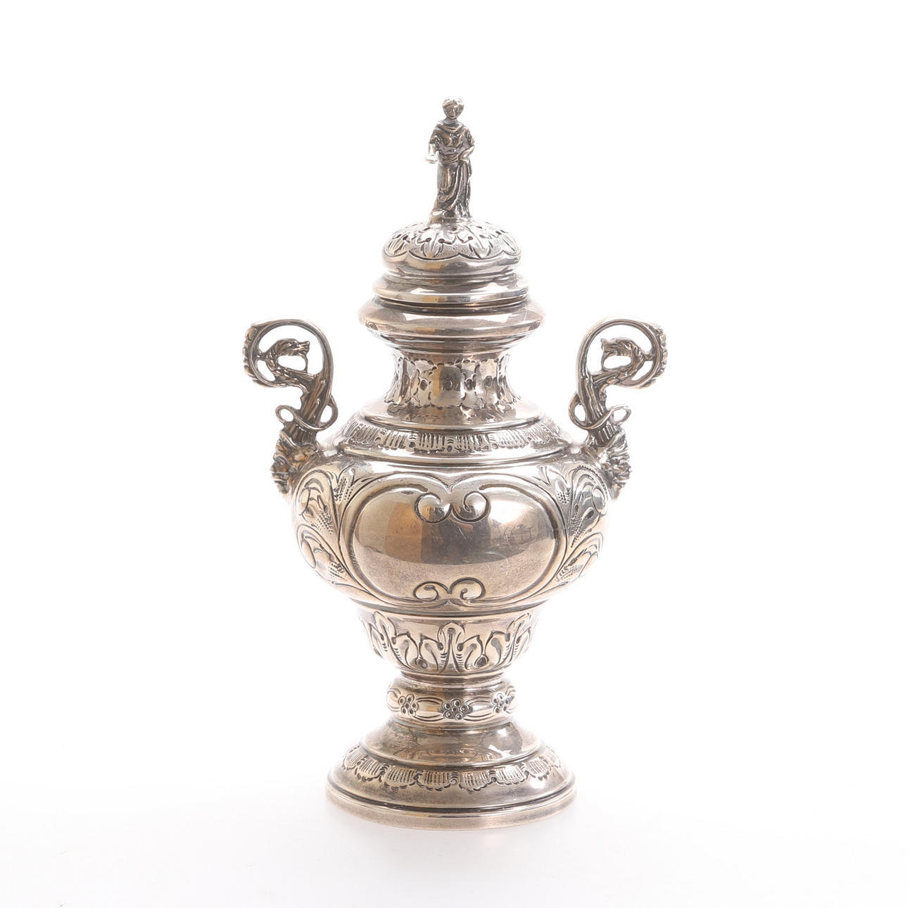 SCENT BOX, silver, England, 19th century.