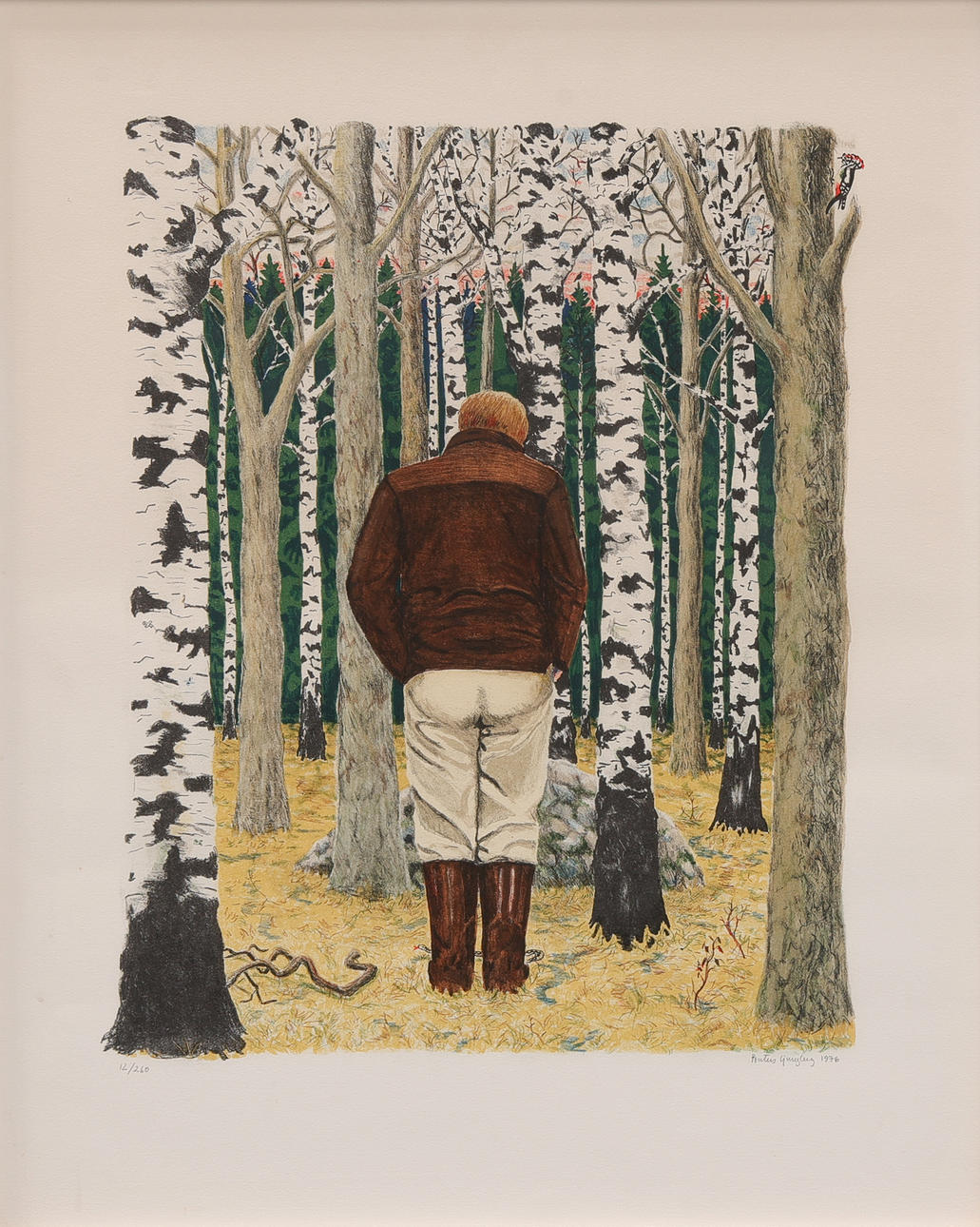 LITIGRAFI, Pontus Ljungberg, " Petter & ormen",signerad.