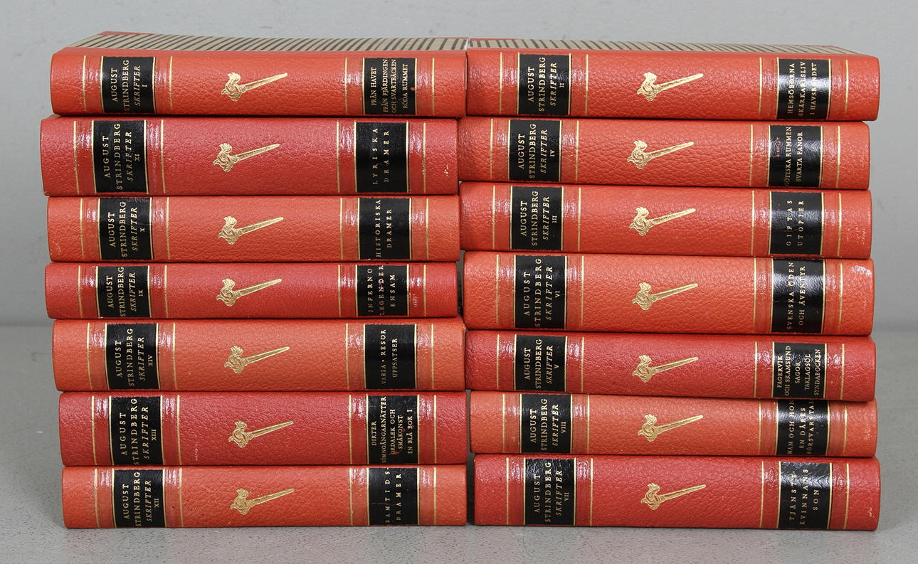 BÖCKER, August Strindberg Skrifter, Albert Bonniers förlag.