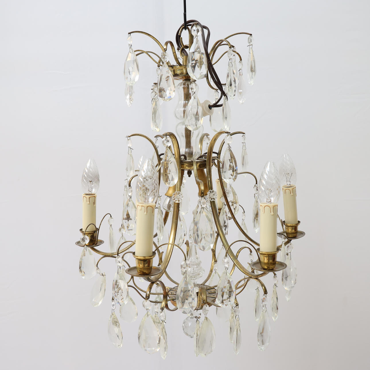 CHANDELIER, Baroque style, 20th century.