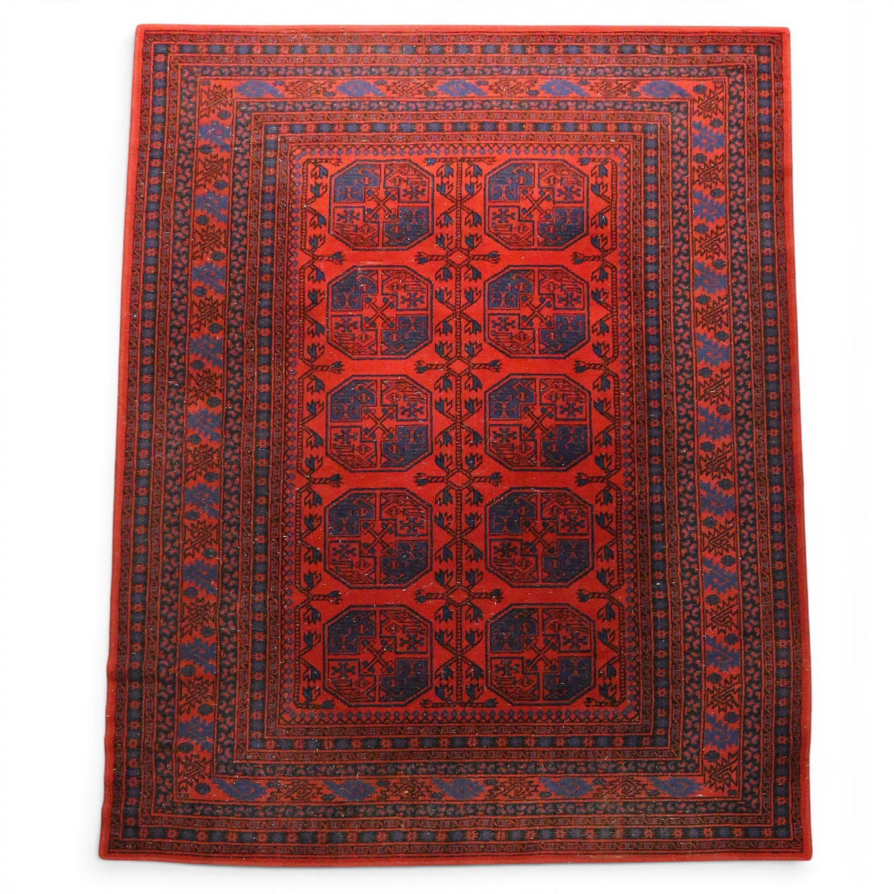 Oriental wool carpet, 20th Century.