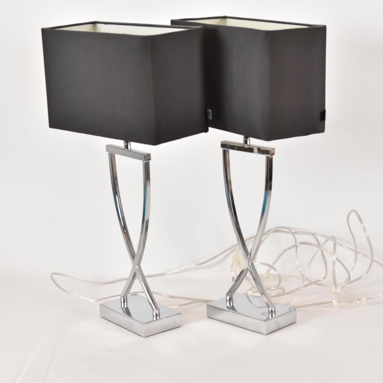 TABLE LAMPS, a pair, "Omega", By Rydens. contemporary.