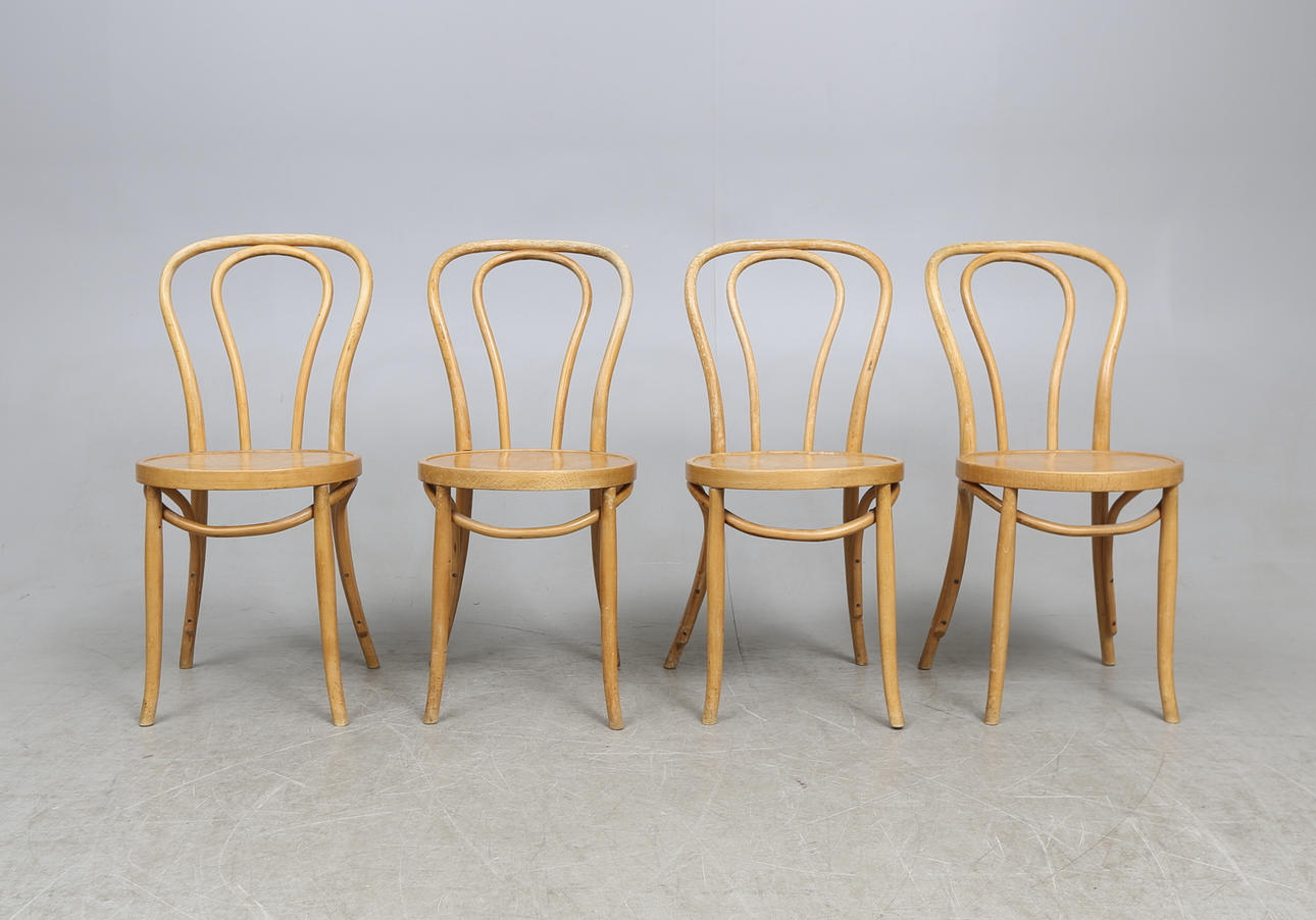 STOLAR, 4 st, öglan modell, KF Interiör, 1900-tal.