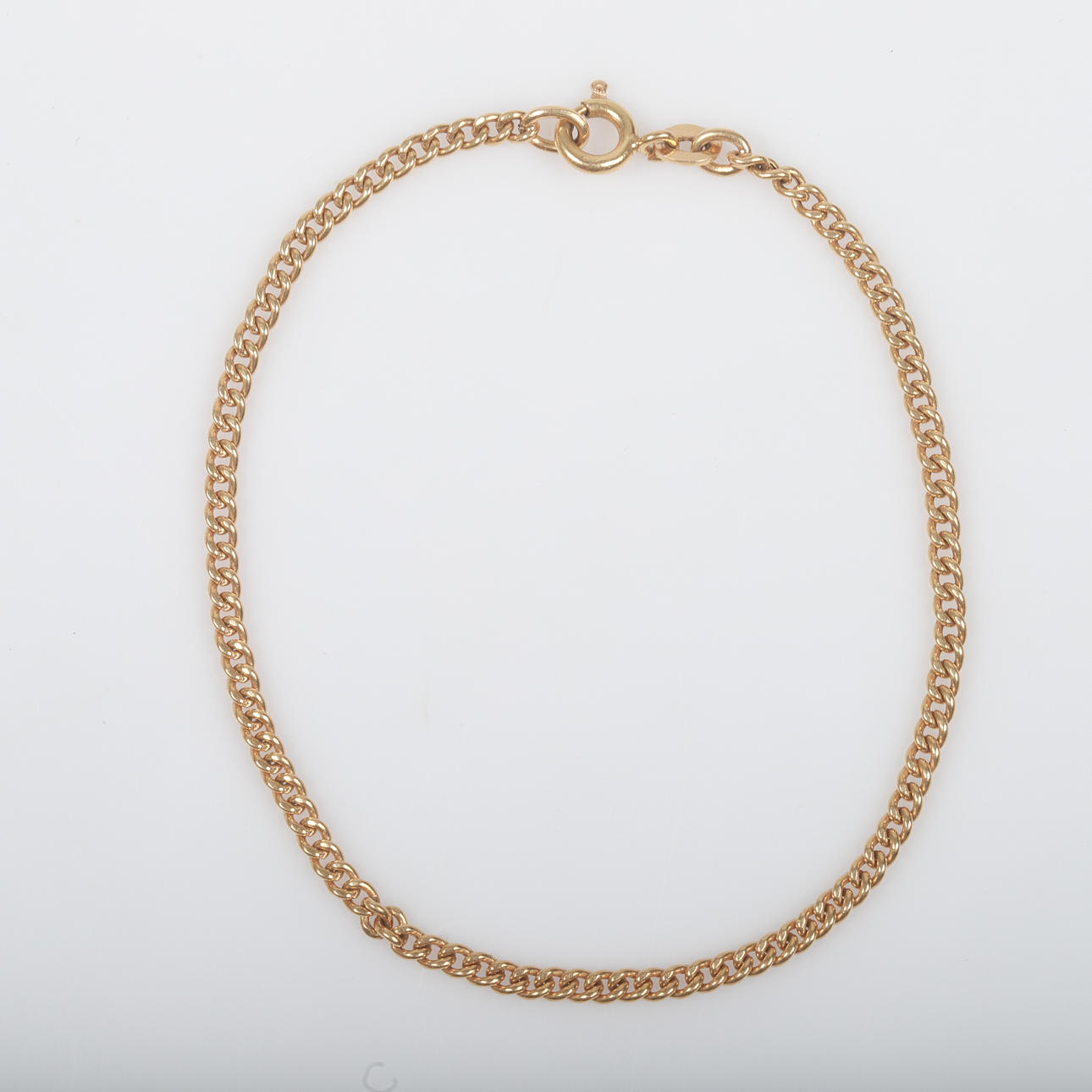 BRACELET, curb link, 18K gold.