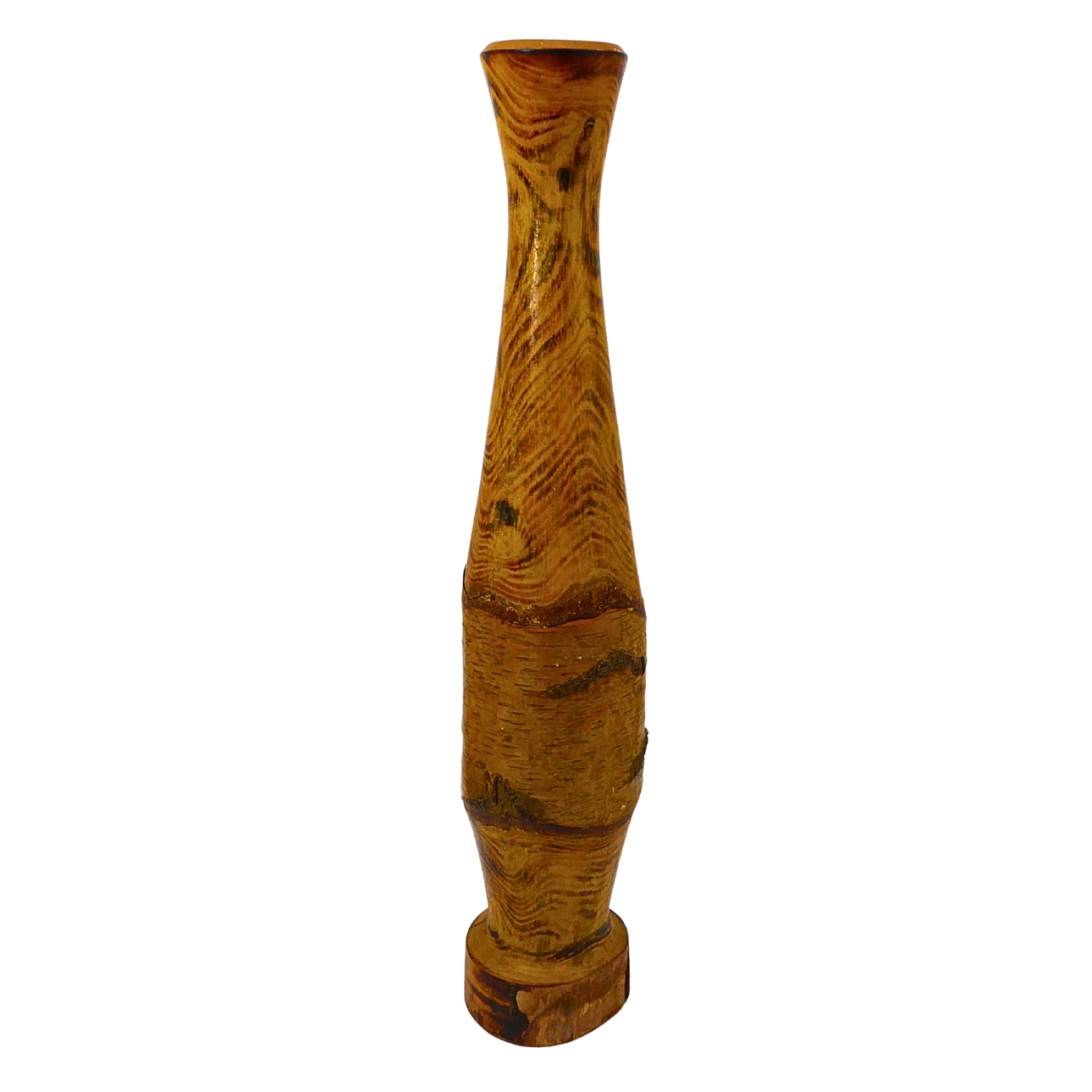 TURNED WOODEN VASE – CRAFTSMANSHIP.