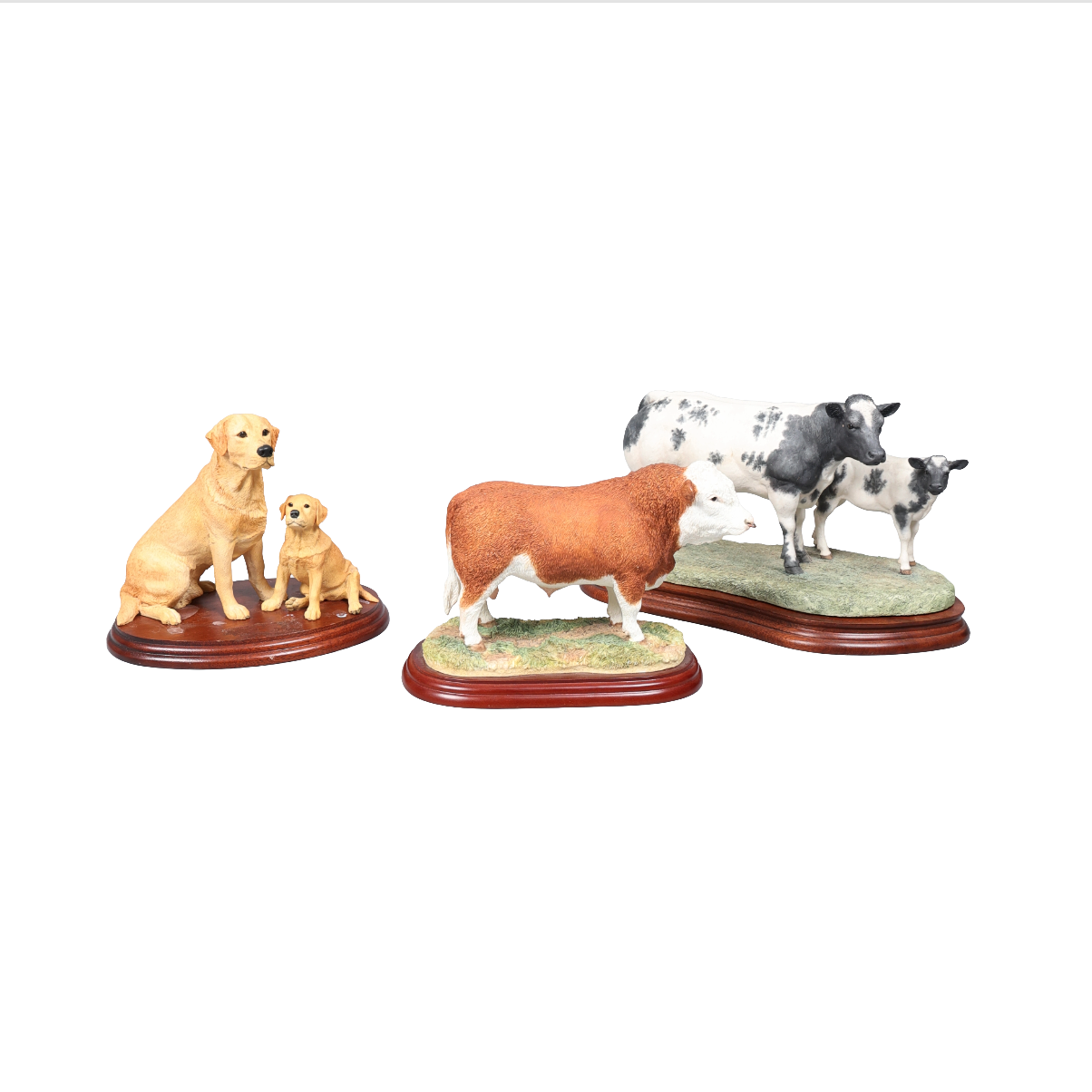 3 BORDER FINE ARTS RESIN MODELS.