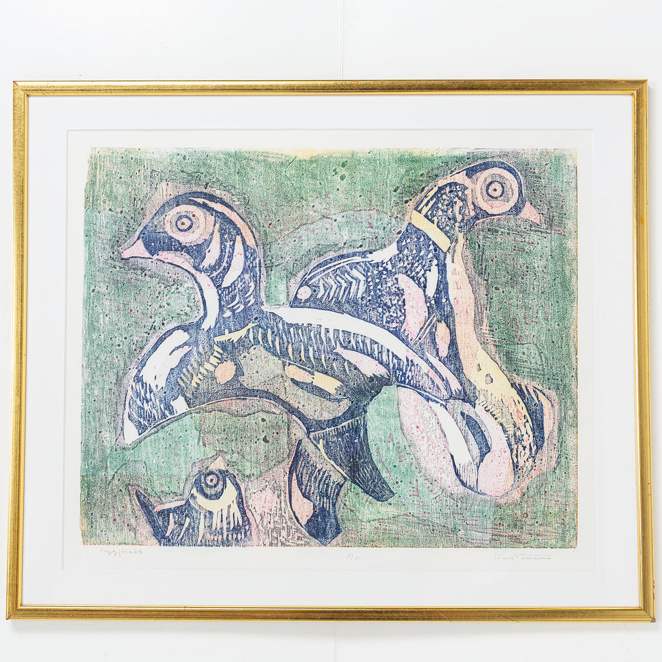 RUNE TÖRNEMO. watercolour/mixed media, signed.