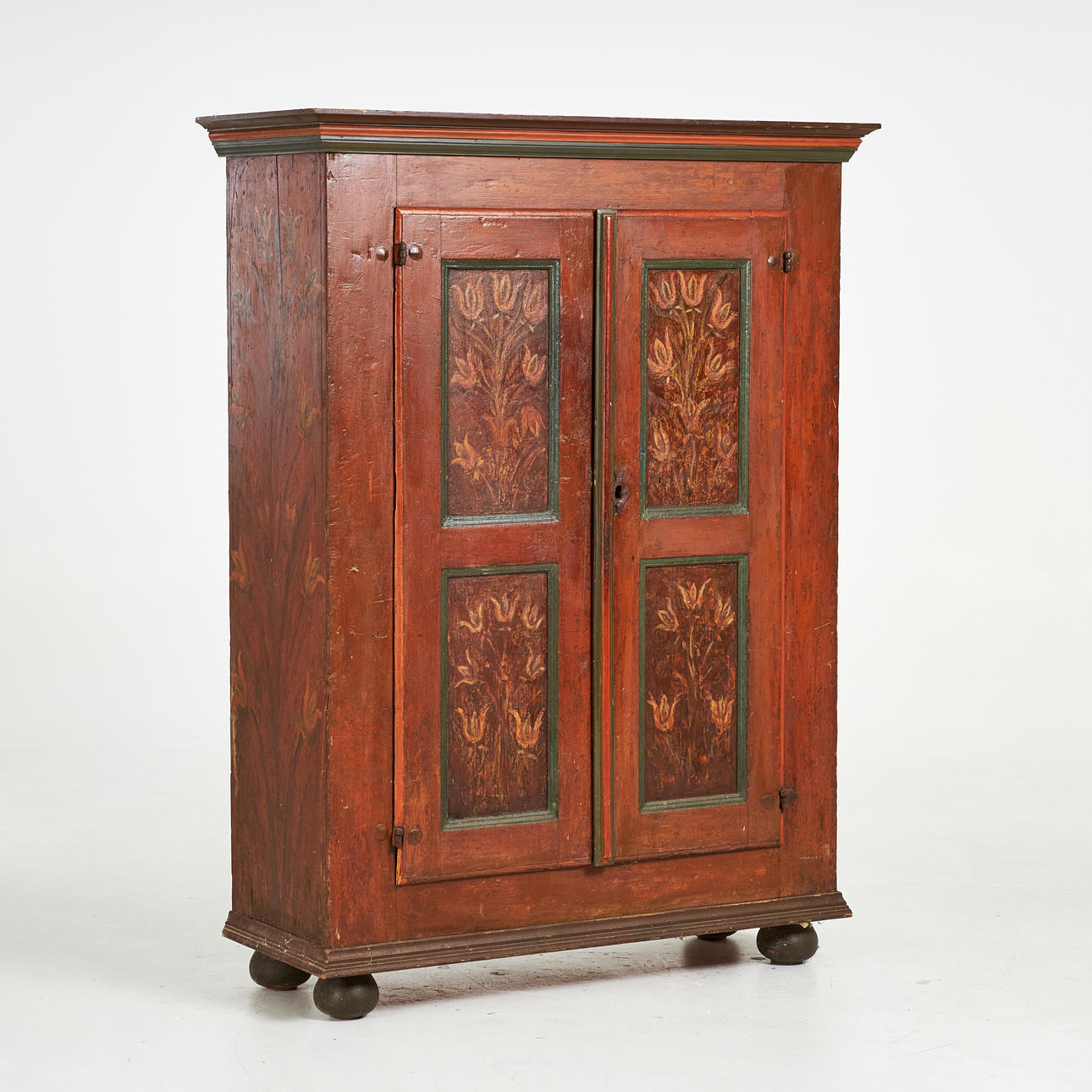 CUPBOARD. 18th century, painted.