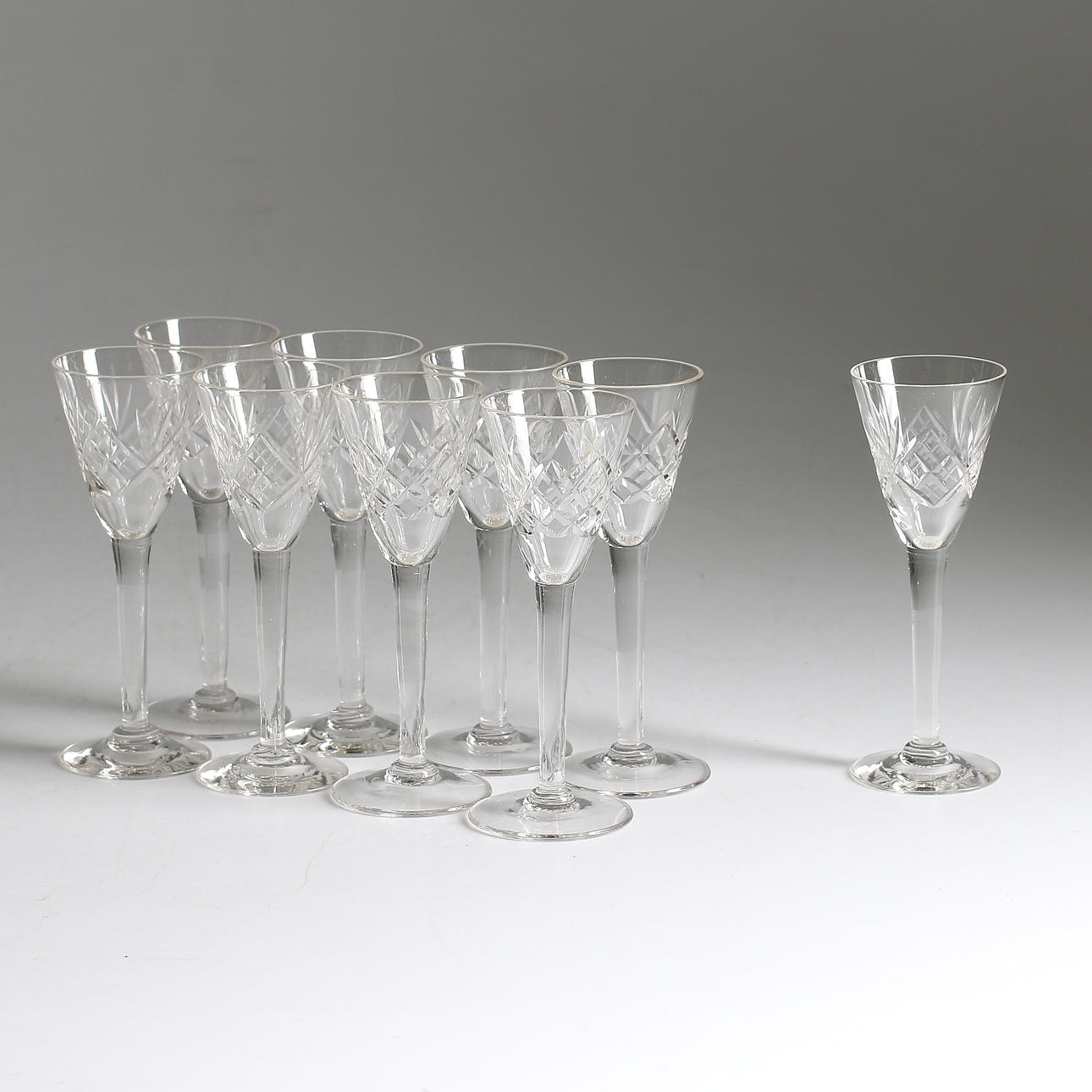 SNAPSGLAS, 9 st, omkring sekelskiftet 18/1900.