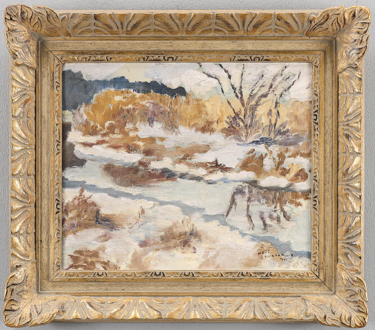HANS ABRAHAMSSON. Oil on canvas, signed.