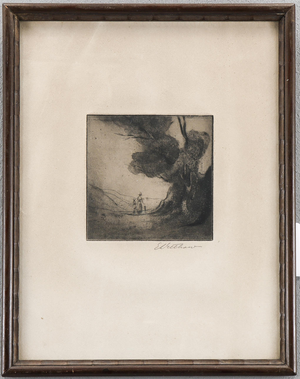ERIC DETTHOW. Etching, signed.