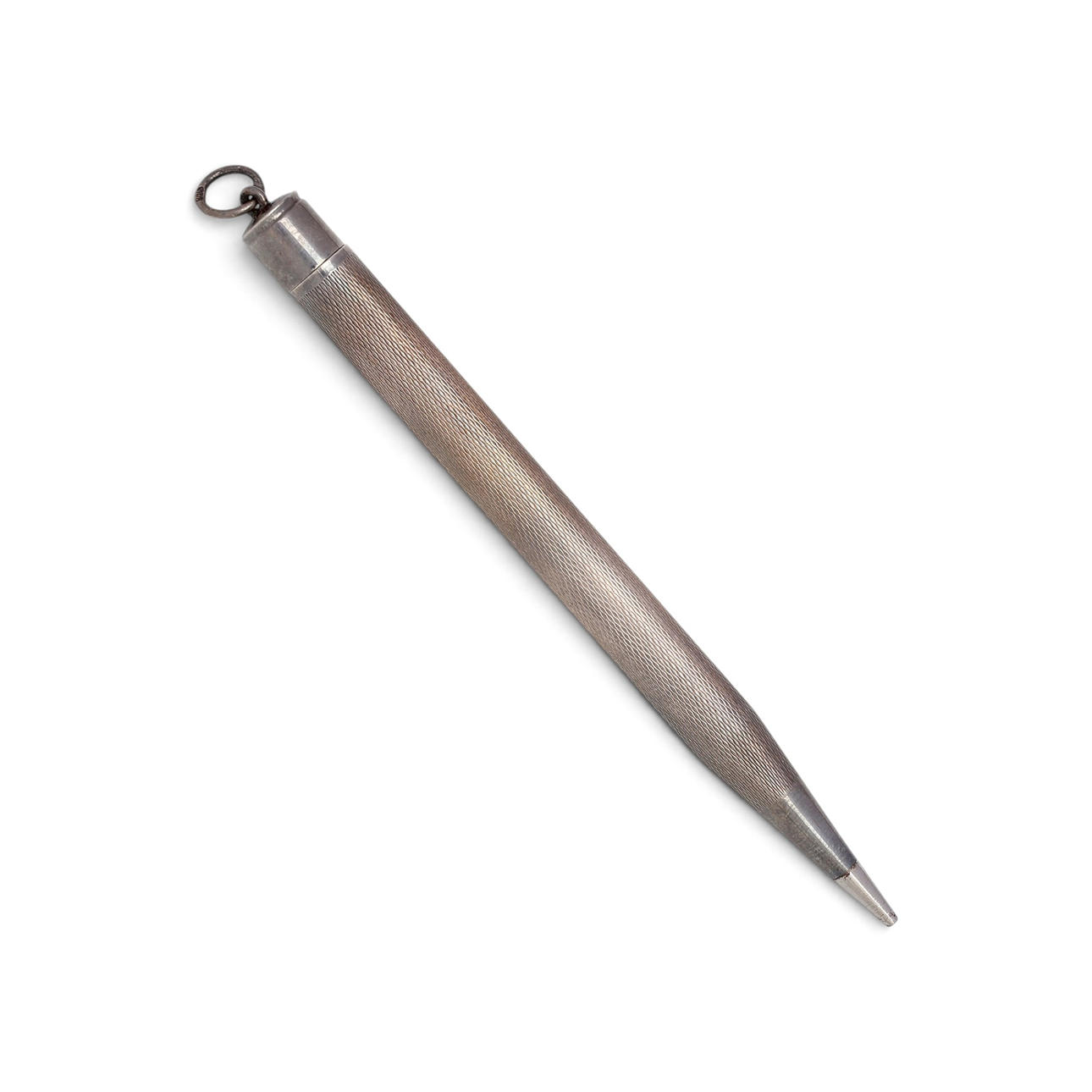 Silver mechanical pencil.