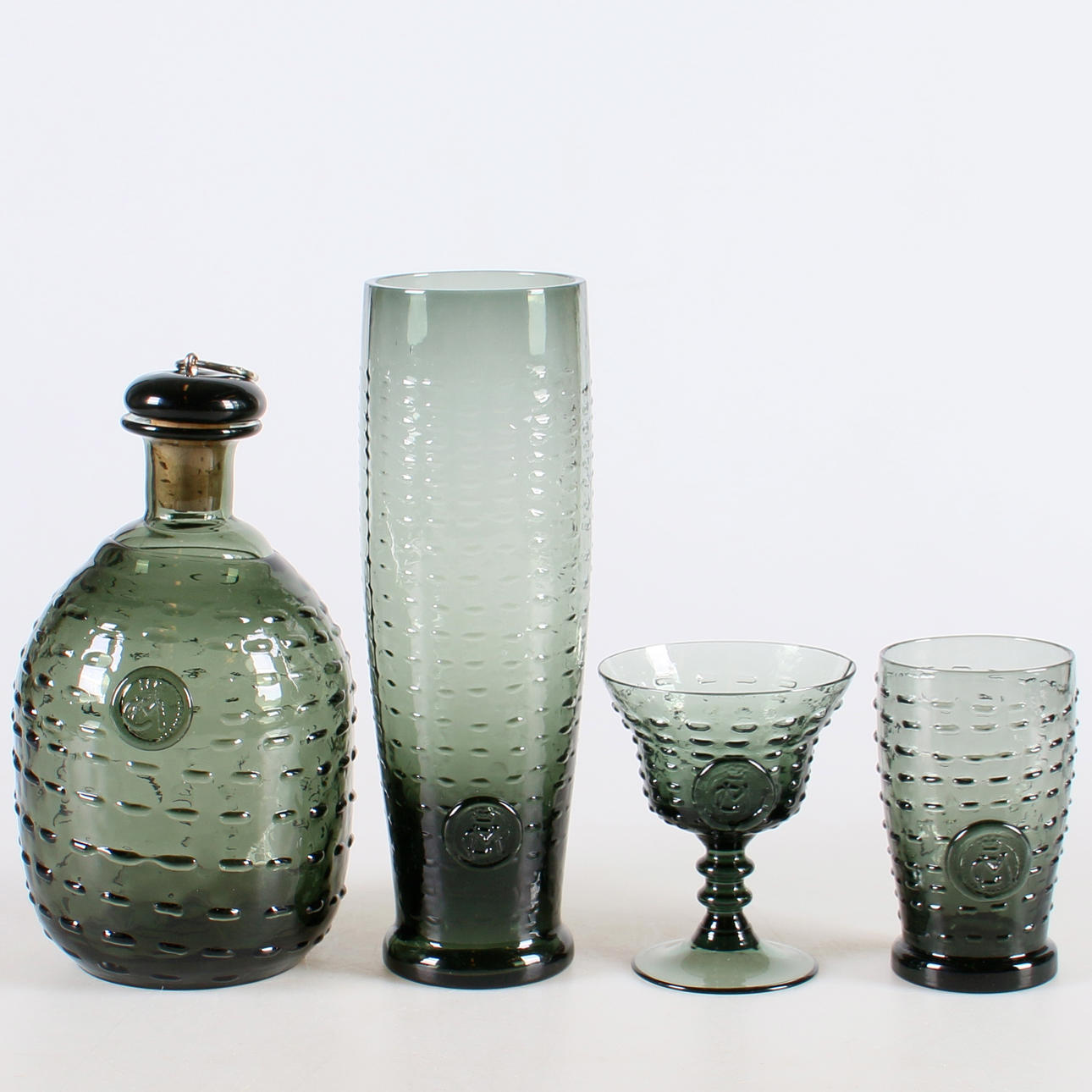 GLASSERVIS, 29 delar, "Hertig Karls Glas", Reijmyre, 1900-talets andra hälft.