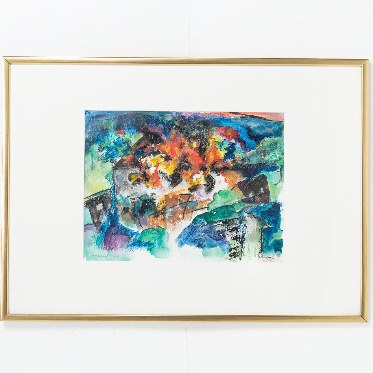 UNIDENTIFIED ARTIST, Watercolour, signed.