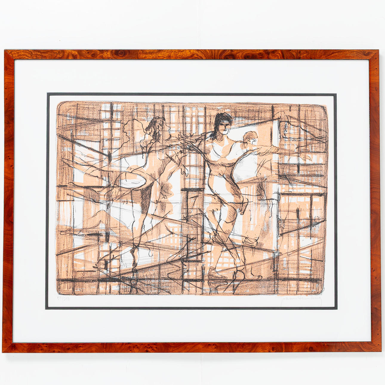 JOHAN THUNBERG. Colour lithograph, signed and numbered 55/250.