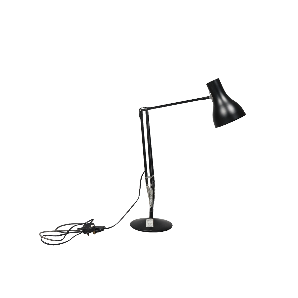 BLACK ANGLEPOISE LAMP.