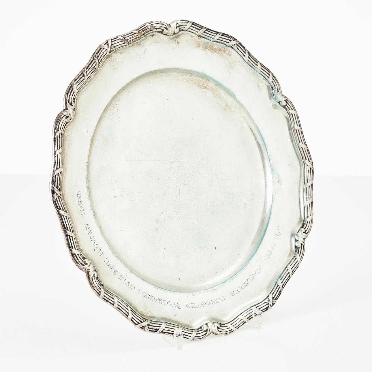 DISH, silver, CG Hallberg, 1922.