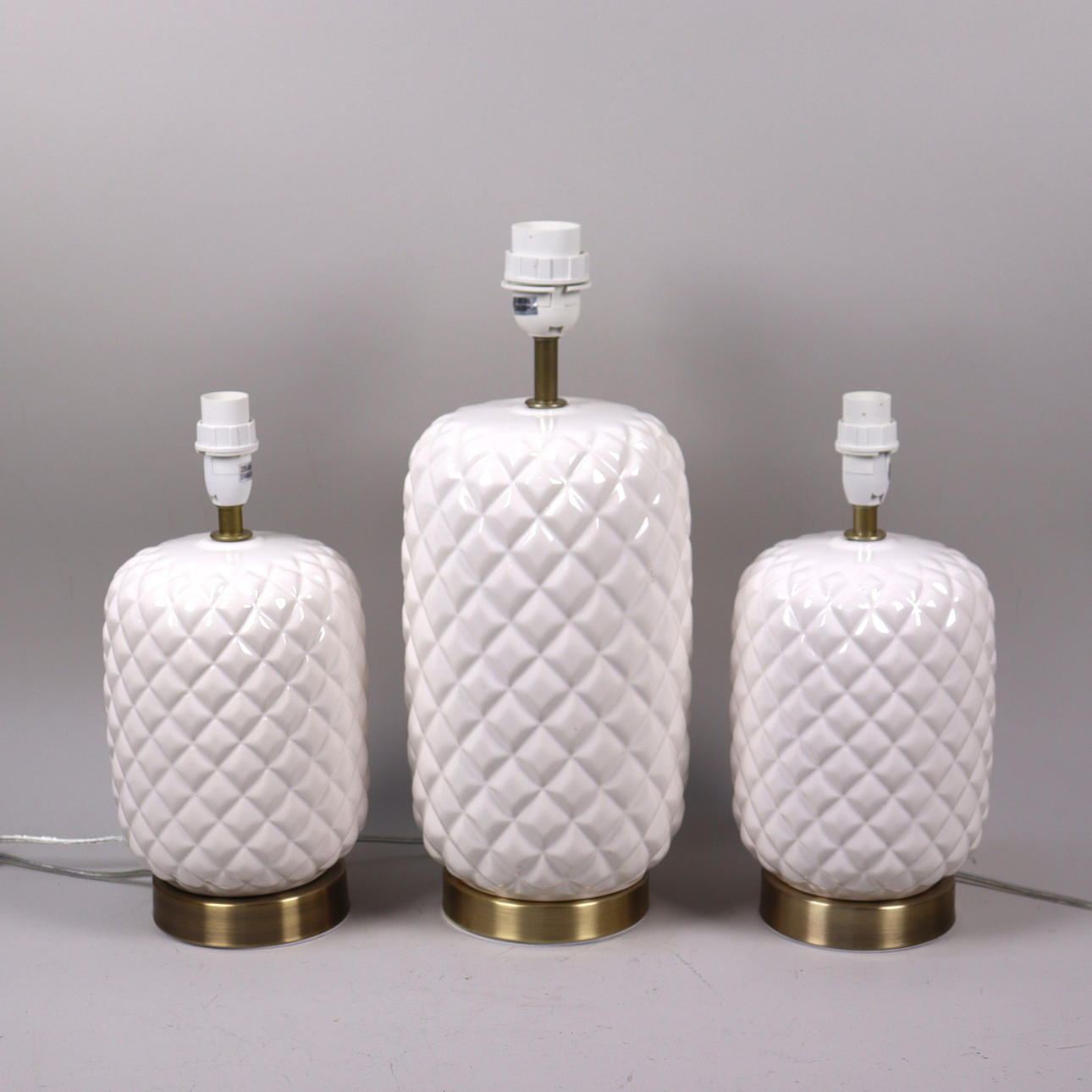 TABLE LAMPS, "Macao", Mio, pineapple shape, 3 pcs.