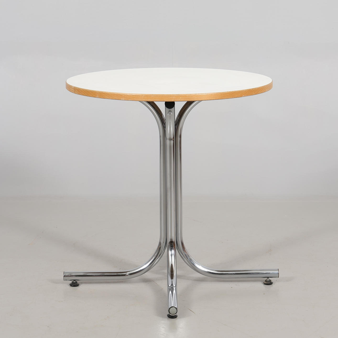 TABLE, with chrome base.