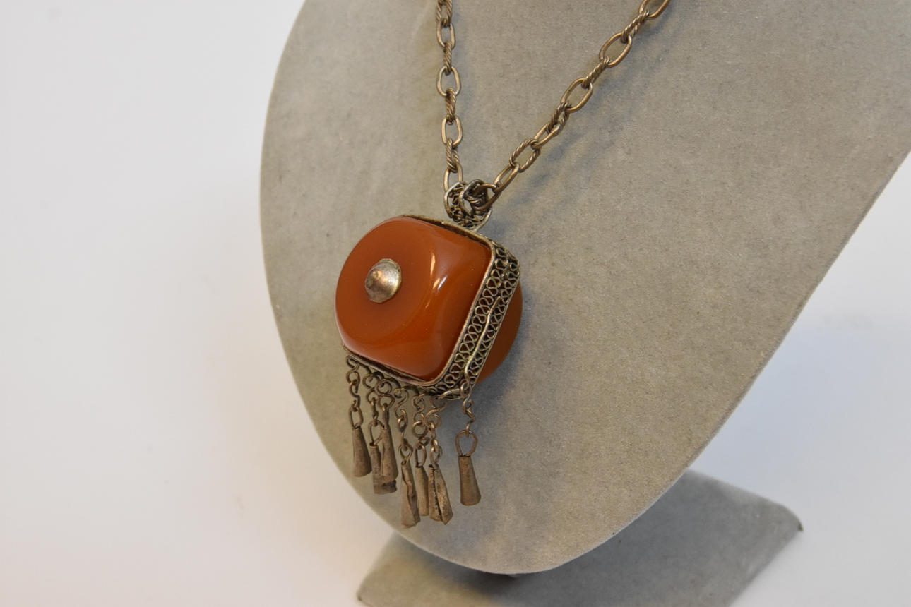 HALSBAND, bärnsten Ogaden, Etiopien 1960 tal.