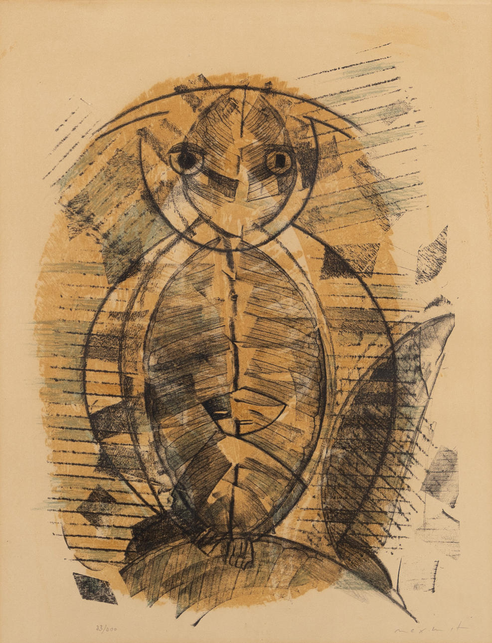 MAX ERNST. lithograph, signed, numbered 23/200.