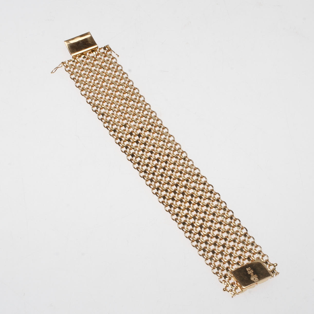 ARMBAND X-LÄNK, 18k guld, vikt ca 62,2 gr.