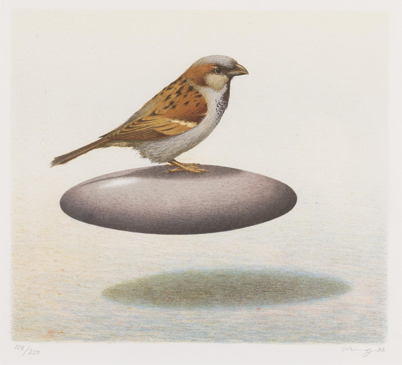 BERTIL  WARNOLF. lithograph, signed, numbered 128/250.