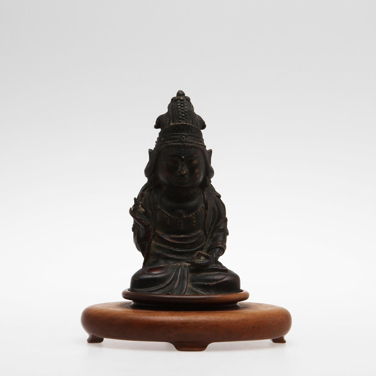 BUDDHA-FIGUR, bronze, Kina, sandsynligvis Ming.