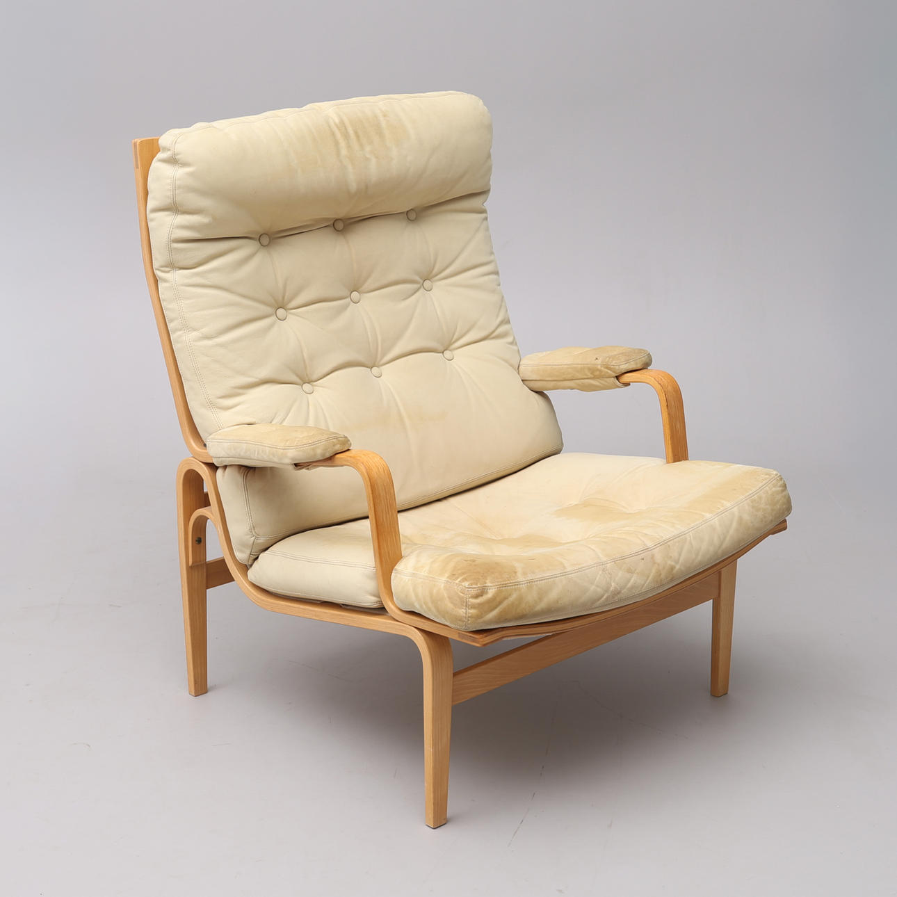 BRUNO MATHSSON. ARMCHAIR, "INGRID", HIGH, DUX.