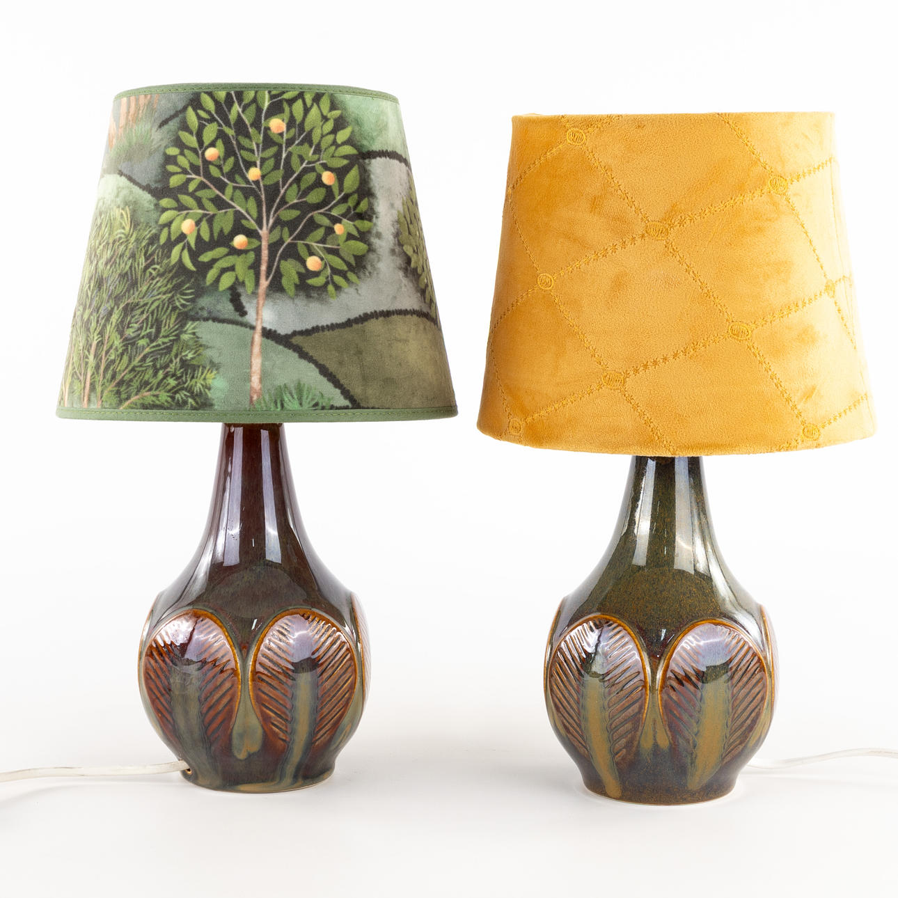 EINAR JOHANSEN. table lamps, a pair, Søholm.