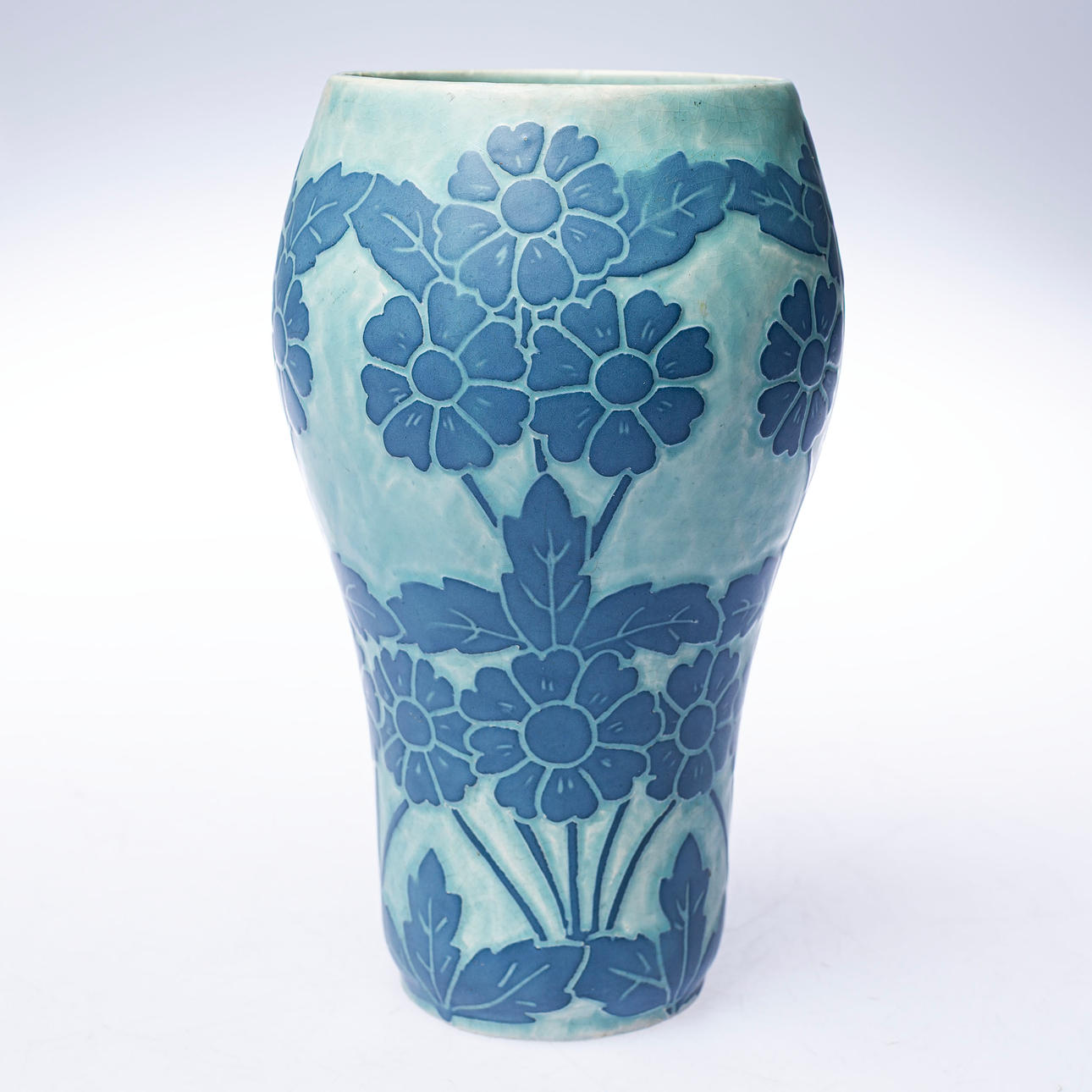 JOSEF EKBERG. Vase, "Sgraffito", Gustavsberg, signed & dated 1914.