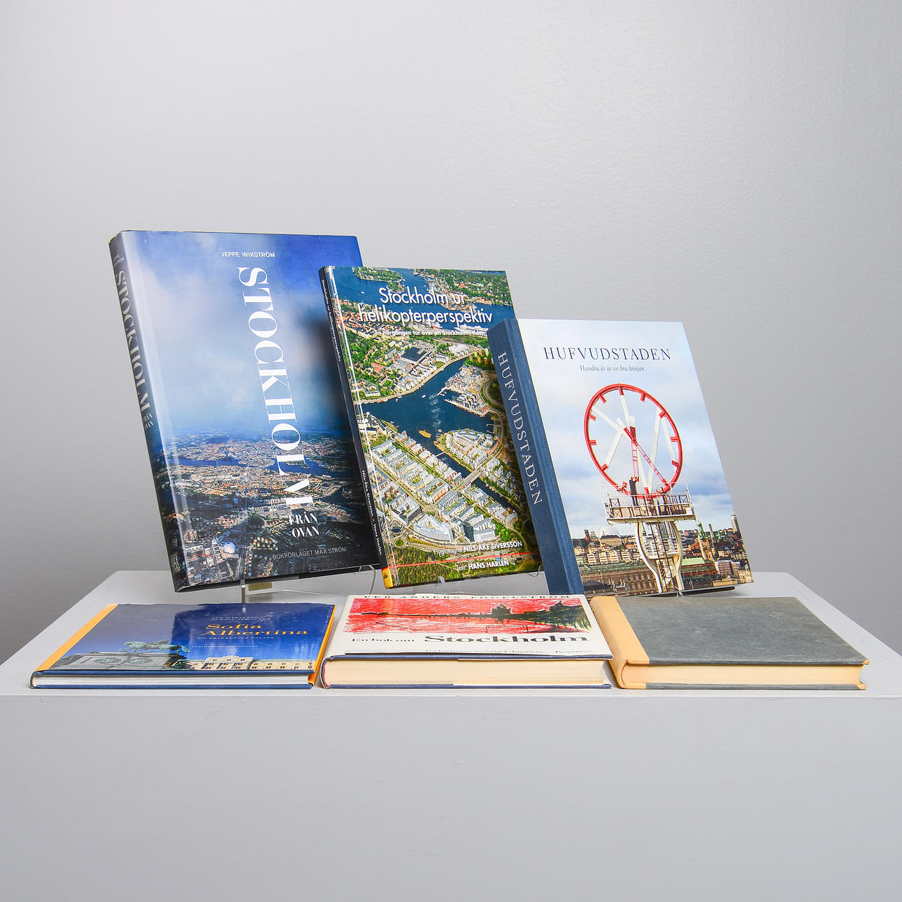 BOOKS, 6 pcs, about Stockholm.
